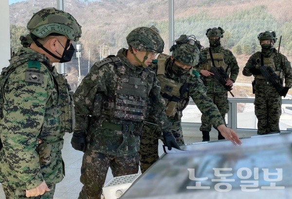 박정환 육군참모총장, 특수임무여단 방문 확고한 군사대비태세 당부(사진=국방부)