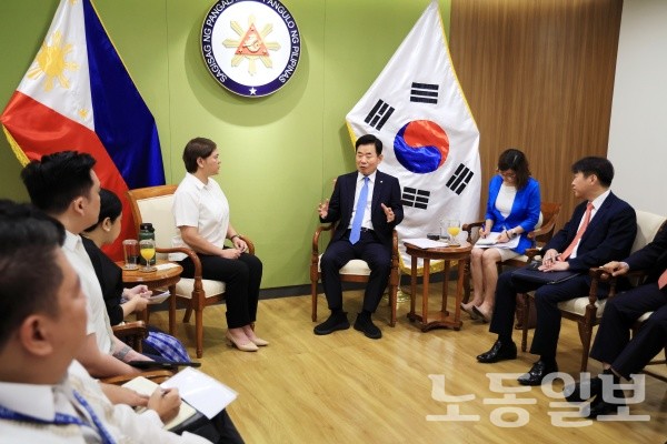 김진표 국회의장, 사라 두테르테 필리핀 부통령 면담(사진=국회의장실)